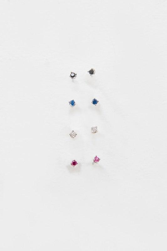 Dainty Stud Stone Earrings - Studio 653