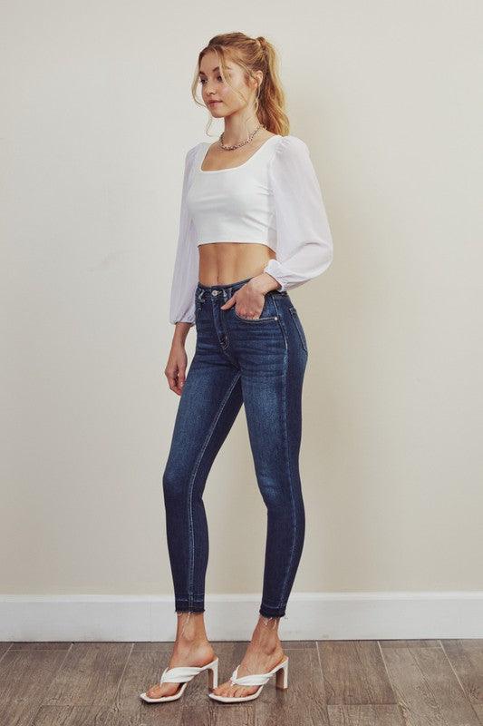 High-Rise Ankle Skinny Jeans - Studio 653