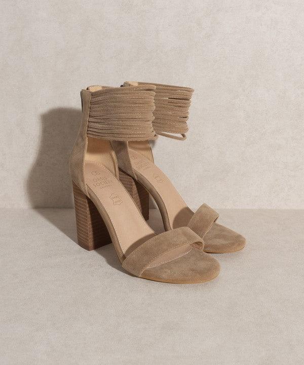 Blair - Thick Ankle Strap Block Heel - Studio 653