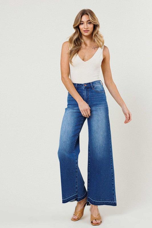 High-Waisted Wide Leg Jean - Studio 653