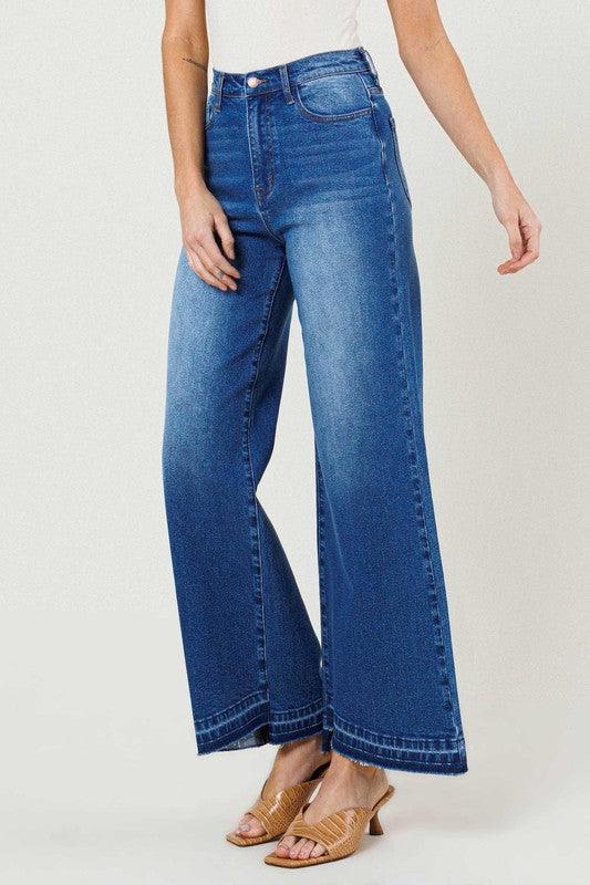 High-Waisted Wide Leg Jean - Studio 653