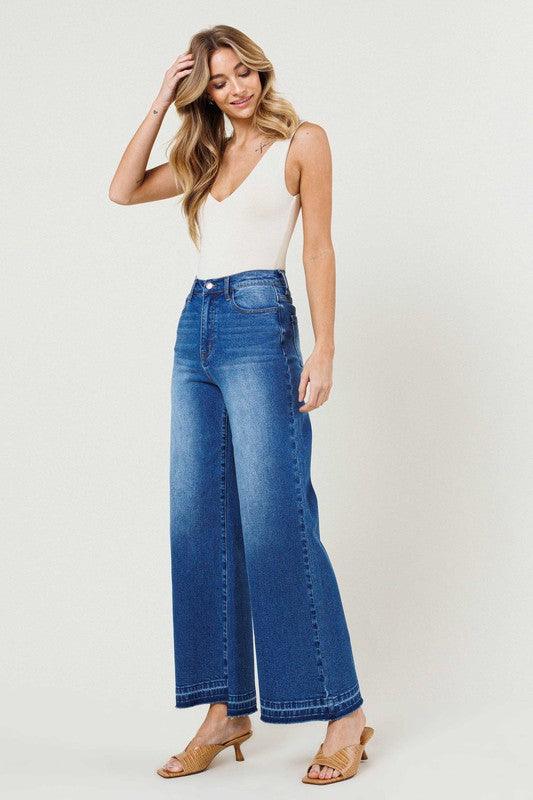 High-Waisted Wide Leg Jean - Studio 653