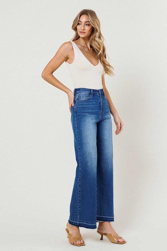 High-Waisted Wide Leg Jean - Studio 653