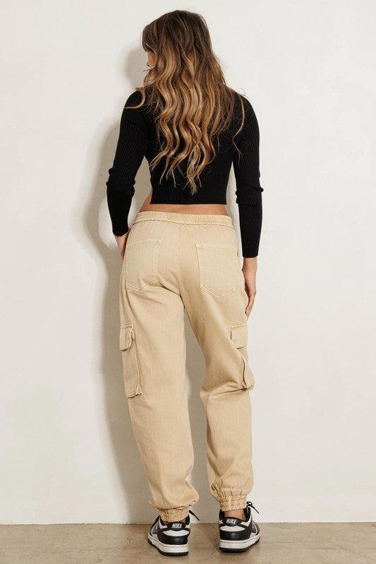 Wide Leg Good Drank Cargo Jeans - Studio 653