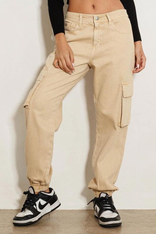 Wide Leg Good Drank Cargo Jeans - Studio 653