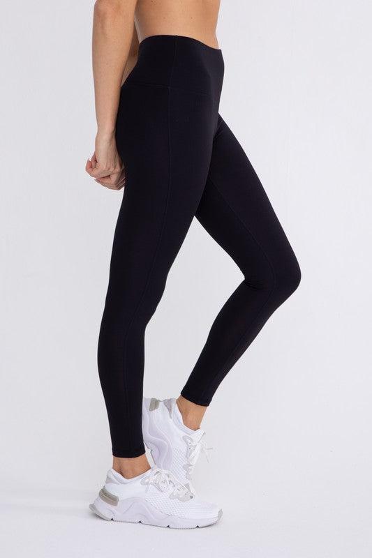 Jacquard Ribbed High-Waisted Leggings - Studio 653