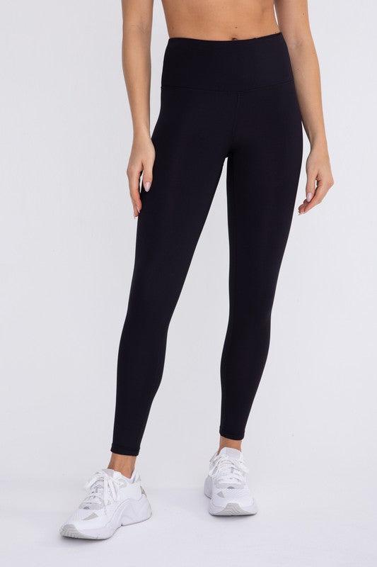 Jacquard Ribbed High-Waisted Leggings - Studio 653