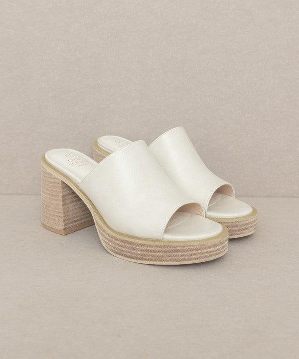 Camille - Platform Slide Heel - Studio 653