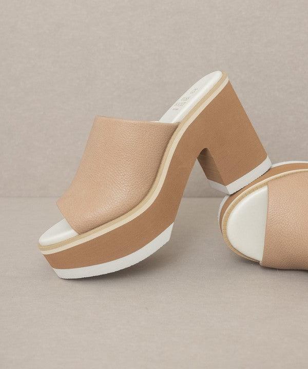 Maren - Layered Platform Heel Slides - Studio 653