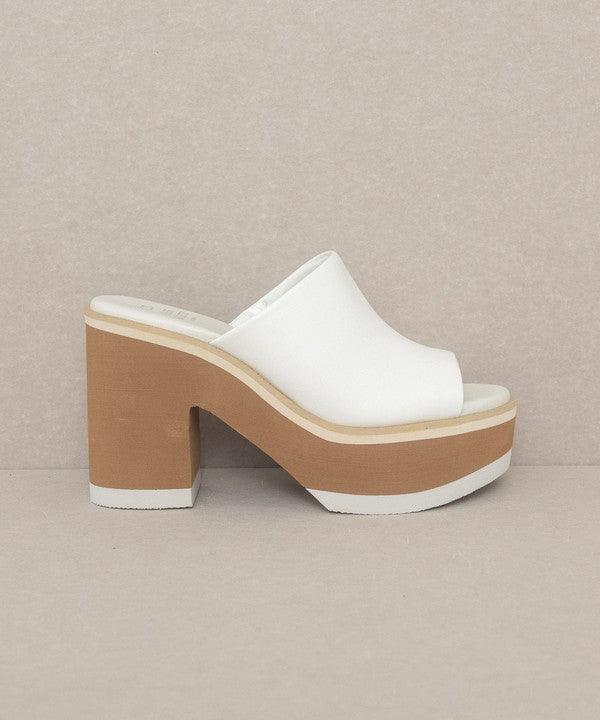 Maren - Layered Platform Heel Slides - Studio 653