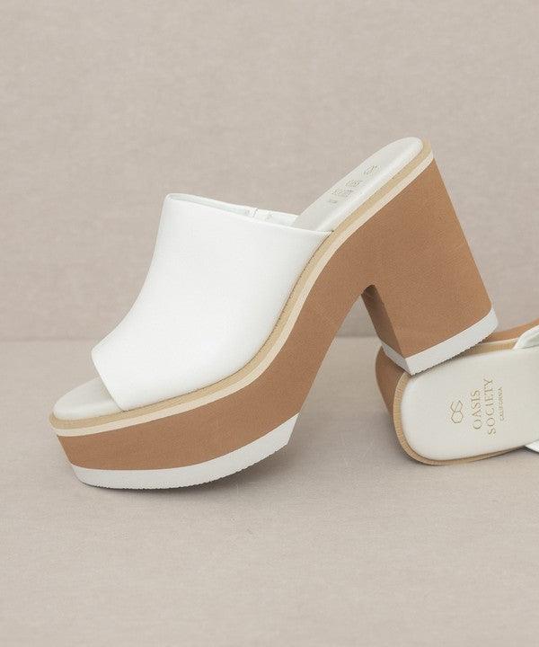 Maren - Layered Platform Heel Slides - Studio 653