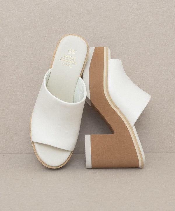 Maren - Layered Platform Heel Slides - Studio 653