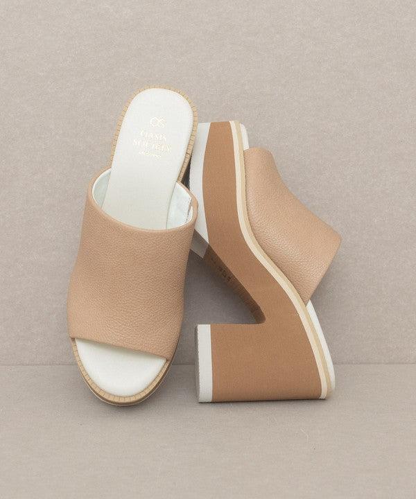 Maren - Layered Platform Heel Slides - Studio 653