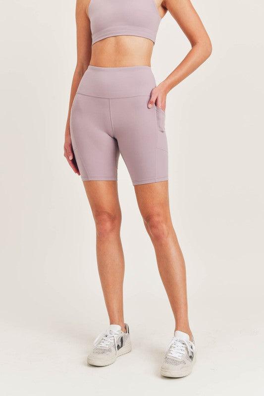 Tactel-Lycra High-Impact Biker Shorts - Studio 653