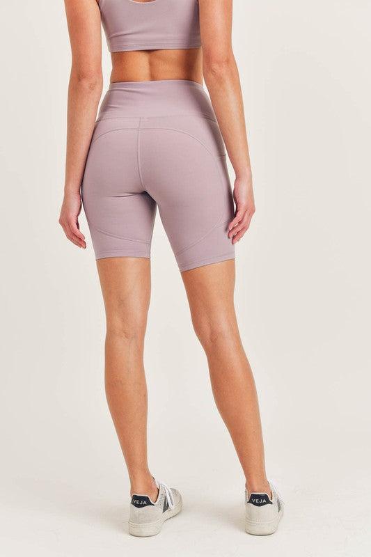 Tactel-Lycra High-Impact Biker Shorts - Studio 653