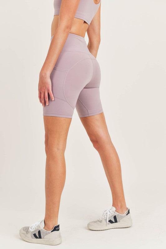 Tactel-Lycra High-Impact Biker Shorts - Studio 653