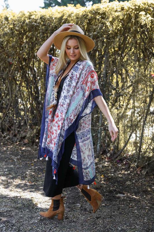 Paisley Floral Patchwork Kimono - Studio 653