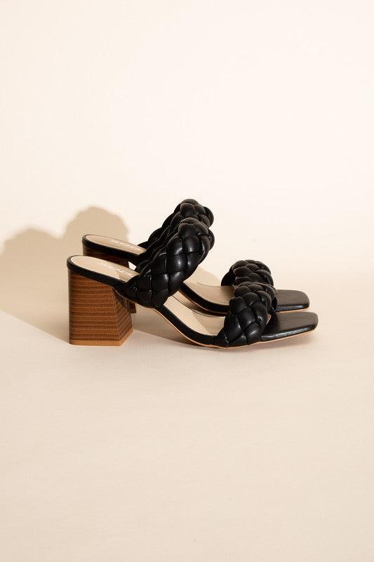 Soda Buggy Braided Strap Heels - Studio 653